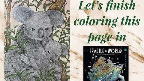 Let’s finish coloring our page in Fragile World by Kerby Rosanes #kerbyrosanes #coloryourescape2023