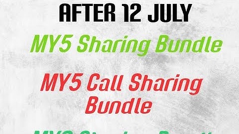 Zong My5 Package Update||My5 Package||My5,My3,My5 Call Sharing Bundle Updates