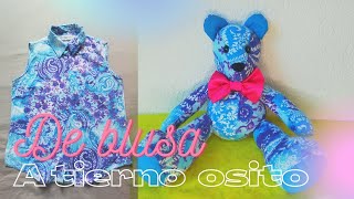 Tranformando una blusa en tierno osito | Idea para conservar un recuerdo especial 🐻♥️