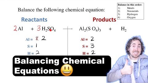 How to Balance a Chemical Equation | Chemistry Homework