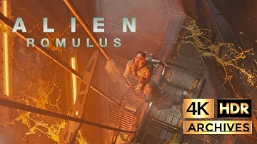 Alien: Romulus |4K-HDR| Zero Gravity Acid Scene (2024)