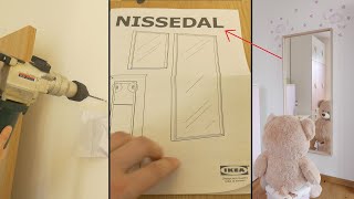 Large mirror for wall (IKEA NISSEDAL)