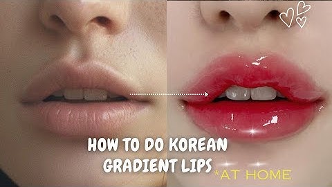 how to get korean gradient lips at home || Korean lips Tutorial