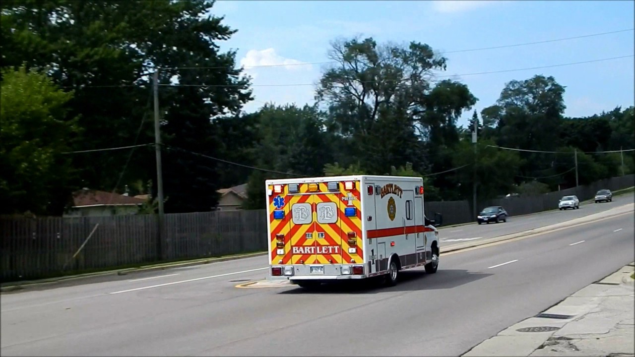 Bartlett IL Fire Protection District Medic 1 Transporting to the Hospital YouTube