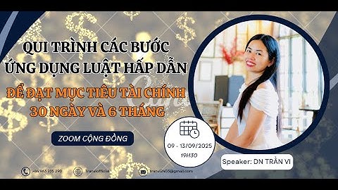 N1. QUI TRÌNH CÁC BƯỚC ỨNG DỤNG LUẬT HẤP DẪN ĐỂ ĐẠT MỤC TIÊU TÀI CHÍNH 30 NGÀY VÀ 6 THÁNG
