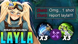 LAYLA HIGH PASSIVE ONE-SHOT BUILD!!🔥 LAYLA SOLO RANK BEST BUILD & EMBLEM TIPS 2026!!! - MLBB