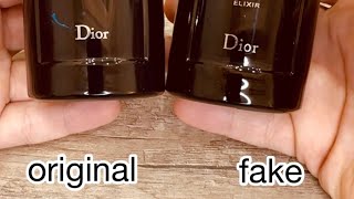 dior sauvage elixir (fake vs original) بالعربي