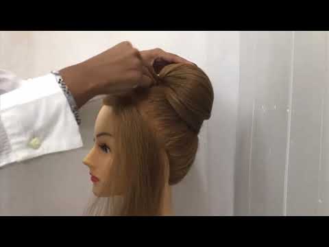 Видео: Very Easy High Bun Hair style girl | Party Hairstyles | Easy Hairstyles