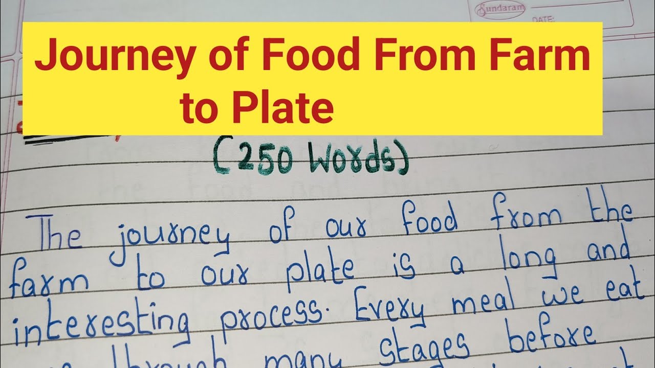 Эссе на тему «Путь еды с фермы на тарелку» на английском языке | 250 слов | Путешествие еды с фер...