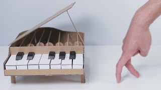 How to make Amazing Cardboard Grand Piano for finger man screenshot 4