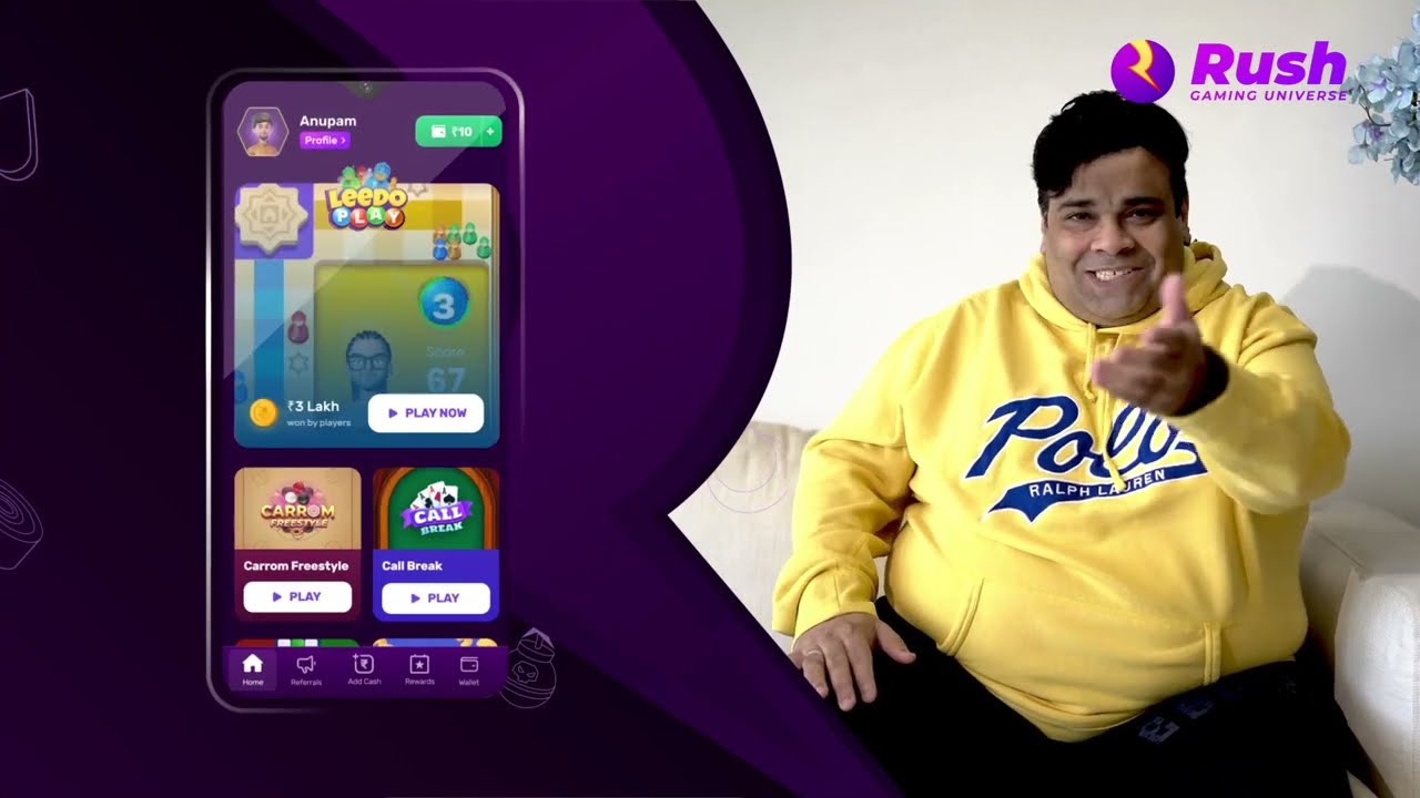 Rush - Play Ludo, Carrom, Call Break Game & More