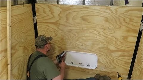 cargo trailer camper build part 6 more insulating and plywood