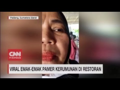 Viral Emak-emak Pamer Kerumunan di Restoran