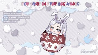 Easter Chibi YCH Live2D model showcase - EliseWrynn