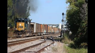 [HD] Black Friday Railfanning With Csx Y120 With A Solo Sd40-3 In Lead In Notch 8