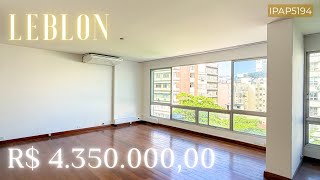 LEBLON RJ | Apartamento 170m² com 2 Vagas na 2ª Quadra da Praia | Alto Potencial [TOUR]