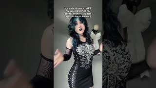 Creating a Pointing System for Pedestrians When You’re Driving😳 #relatable #gothic #gothicgirl #alt