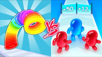 Join Blob Clash 3D VS Slinky Hop - All Levels SpeedRun Gameplay Android iOS Ep1