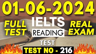 IELTS Reading Test 2024 with Answers | 01.06.2024 | Test No - 216 screenshot 4