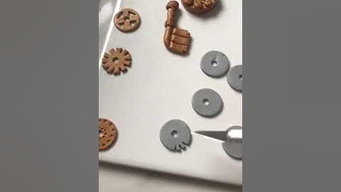 Polymer Clay Slight Tutorial Steampunk ⚙️ & 🔑