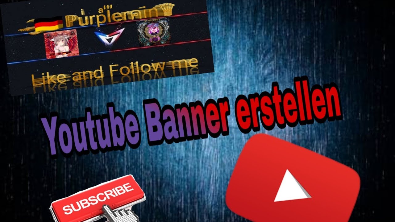 Youtube Banner Erstellen By ℙu Rp L Erคin Youtube