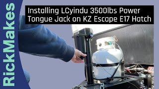 Installing LCyindu 3500lbs Power Tongue Jack on KZ Escape E17 Hatch