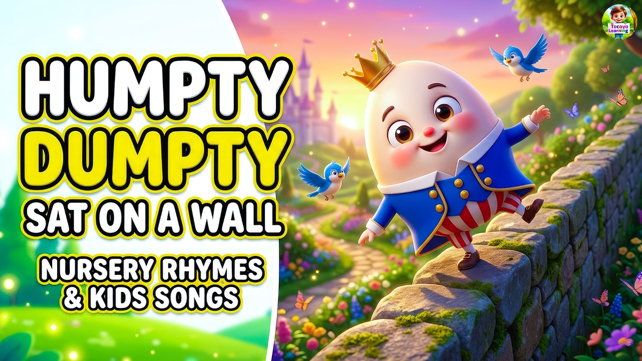 Humpty Dumpty Nursery Rhyme - Animation English Rhymes for children ...