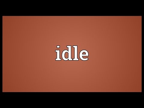 Idle Meaning