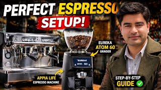 How to Set Eureka Atom 60 Grinder with Appia Life - Barista Asif Ali