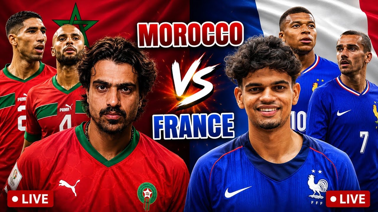 France vs Morocco live 🔴