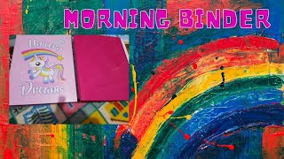Morning and Math Binder