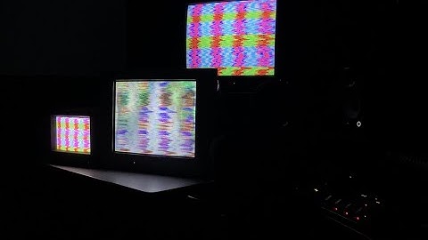 live performance (no-input mixing + video synth + transmitter)