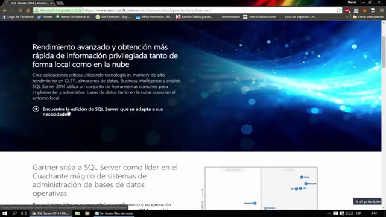 Como Descargar e Instalar Paso a Paso SQL Server 2014 En Windows 10 ...