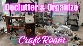 Declutter and Organize Craft Room
