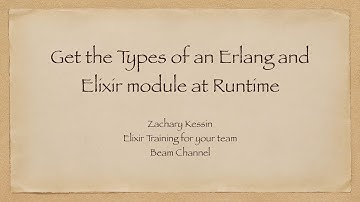 Get the Types from an Erlang Module