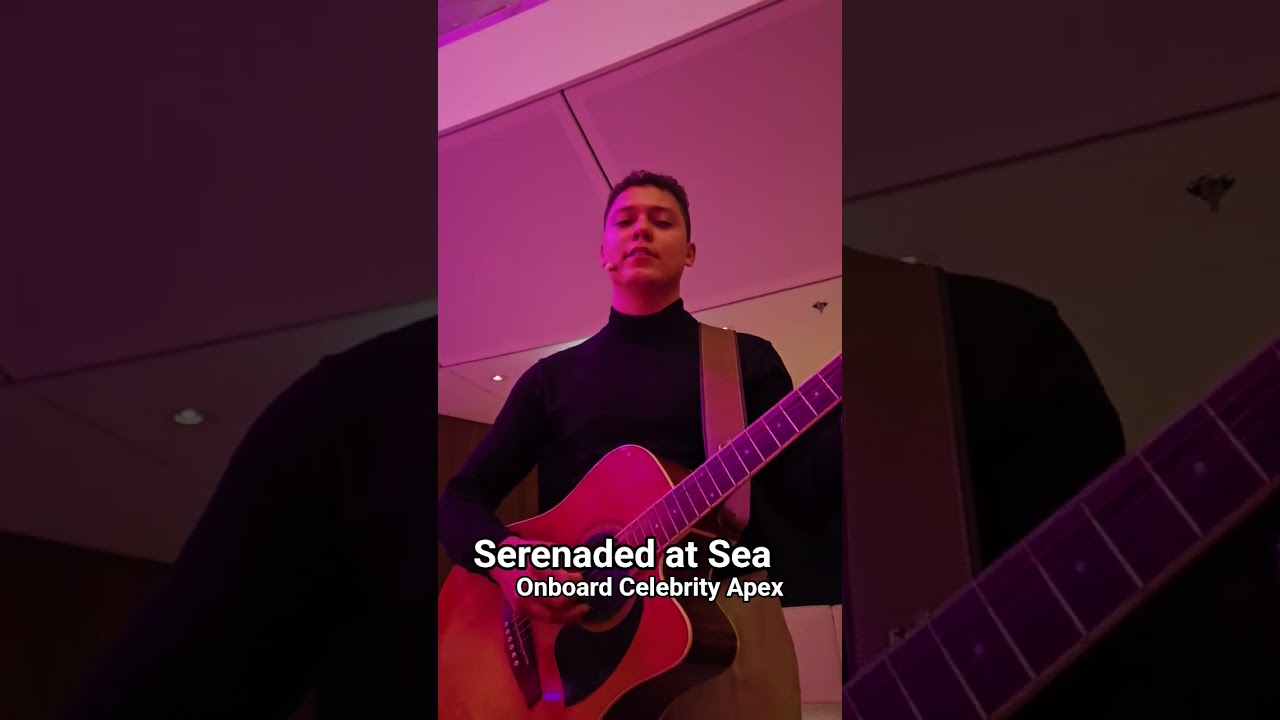 serenaded at sea onboard the celebrity Apex #travel #adventure #cruise #cruise #celebritycruises