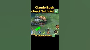Claude Bush check Tutorial Mobile legends #ml2b #mlbb #shorts #claude