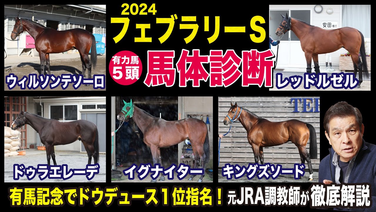 【フェブラリーS2024】中村均元調教師が馬体診断　有力馬５頭を徹底解説　面白い穴馬も紹介！《東スポ競馬ニュース》