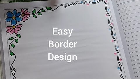 easy border design @rangallyritu  #art #projectworkdesigns #borderart #frontpagedesign #easyborder