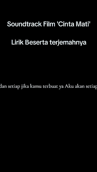 Download lagu Soundtrack Film 'Cinta Mati'#soundtrack #film#aliandosyarif #wetv#trendinhsong