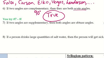 2.5 Conditional Statements and Syllogisms