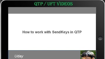 [QTP / UFT Videos] : SendKeys method in QTP / VBScript