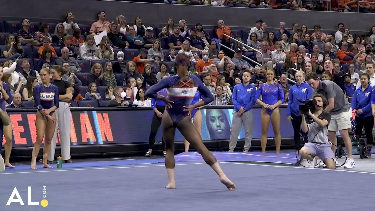 Derrian Gobourne hits PERFECT 10 floor routine on senior night YouTube