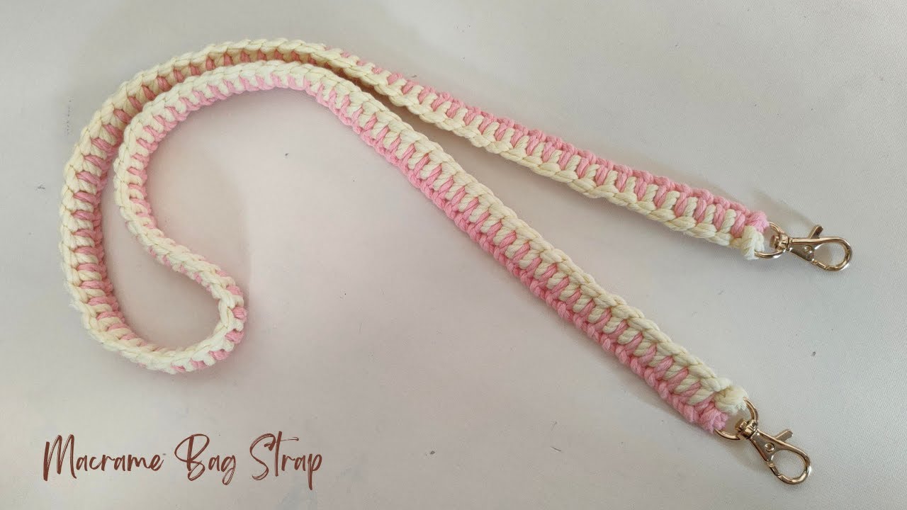 Macrame Bag Strap Tutorial for Beginners Tali Tas Macrame YouTube