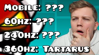 My HARDEST DEMON on Every FPS! // Geometry Dash