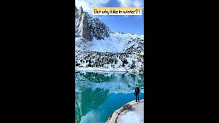 When people ask us why we hike in the middle of winter... #shorts