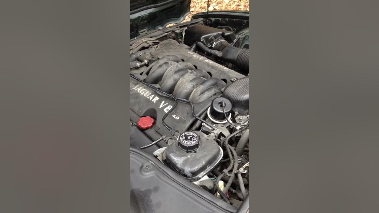 Start and rough idle Jaguar 1998 xj8 - YouTube