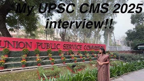 My UPSC CMS 2025 interview!!😌 || What all questions were asked?? 😵‍💫 || Some tips and insights!!🙌