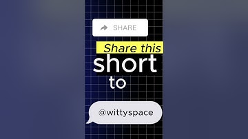 Youtube thumbnail for wittyspace share this video to @wittyspace #thumbnail #youtube #thumbnails