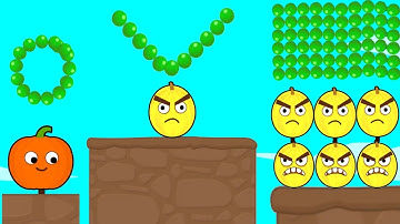 Draw to Crash Melon: Smash It - Levels 1 to 50 / Asmr Gameplay, Samshing eggs / Draw to Smash